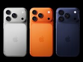 L'iPhone 17 Pro è disponibile in tre colori, tra cui "Cosmic Orange" e "Deep Blue" (Fonte: Apple)