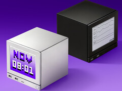 Un rendering degli schermi del pannello frontale della Steam Machine e-ink e LCD di Jsaux. (Fonte: Jsaux)