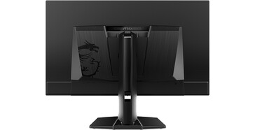 Vista posteriore del monitor da gioco OLED MSI MAG 321UP X24. (Fonte: MSI)