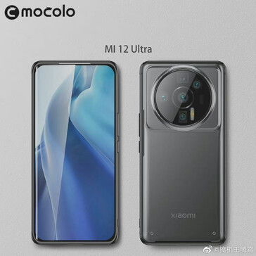 Altri nuovi render dello Xiaomi "12 Ultra" in una custodia. (Fonte: Macchina Wang Tengxiao, Ice Universe via Weibo)