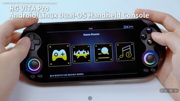 La homescreen di Linux su Anbernic RG Vita Pro.