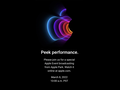 Apple's "Peek Performance" evento si terrà presto (immagine via Apple)
