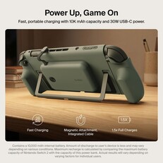 L'impugnatura di ricarica Belkin è dotata di un'apertura per la kickstand di Switch 2.