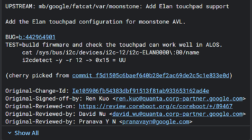 Voce su Chromium Gerrit relativa all’Acer Googlebook 14