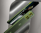 Il Motorola Edge 70 nella sua opzione di colore Pantone Bronze Green. (Fonte immagine: via Evan Blass)
