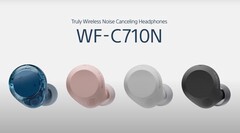 Gli auricolari Sony WF-C710N sono disponibili in quattro colori. (Fonte: Sony)