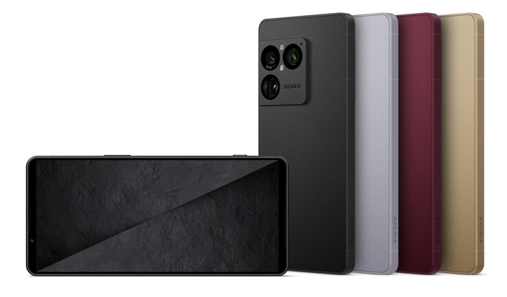 Le quattro opzioni di colore e il design dell'Xperia 1 VIII