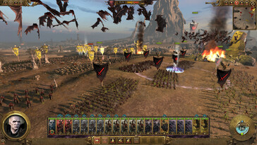Un'immagine che raffigura una battaglia in Total War: Warhammer.