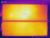 Grafico calore: lato inferiore (idle)