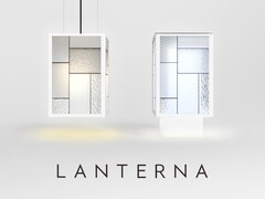 La lampada intelligente LANTERNA di Panasonic può proiettare immagini o video sui suoi lati. (Fonte: Panasonic)