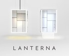 La lampada intelligente LANTERNA di Panasonic può proiettare immagini o video sui suoi lati. (Fonte: Panasonic)