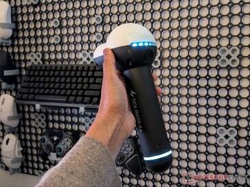 Pistola per massaggi Solbasium S2 accesa.