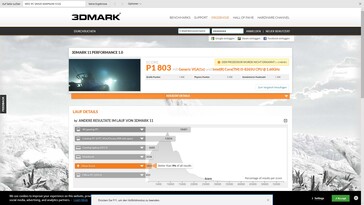 Risultati 3DMark 11 prima dello stress test