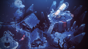 Un'immagine che mostra un ambiente in Eldest Souls.