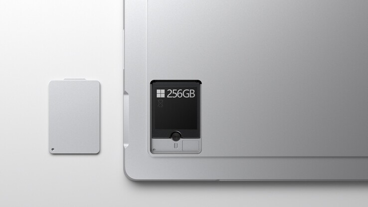 Uno sguardo all'SSD M.2 2230 del Surface Pro 7 Plus. (Fonte immagine: Microsoft)
