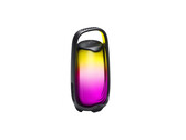 Il dispositivo è dotato di una maniglia di trasporto illuminata che si integra con il suo spettacolo di luci a 360 gradi e presenta un grado di protezione IP68.