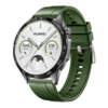 Huawei Watch GT 4 Spring Edition cinturino in fluoroelastomero nero 46 mm + cinturino in fluoroelastomero verde abete rosso 2-in-1. (Fonte: Huawei)