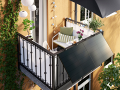 Le centrali elettriche da balcone IKEA (nella foto) sono offerte in collaborazione con Svea Solar. (Fonte: IKEA)