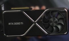 La scheda Nvidia GeForce RTX 3090 Ti è stata rivelata al CES 2022. (Fonte immagine: Nvidia - modificato)