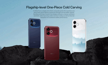 Oppo F33 Pro 5G è disponibile nelle varianti di colore foresta nebbiosa, blu stellato e rosso passione