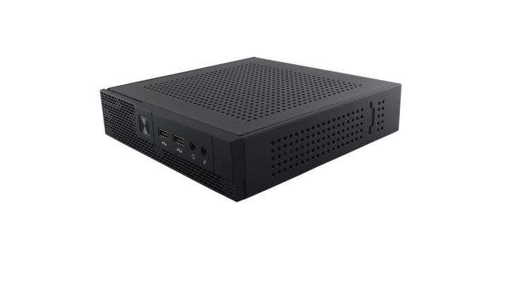 Il mini PC MTE-N150 ha un volume di soli 1,7 L e presenta un design sobrio.