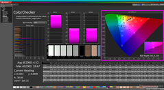 ColorChecker prima della calibrazione