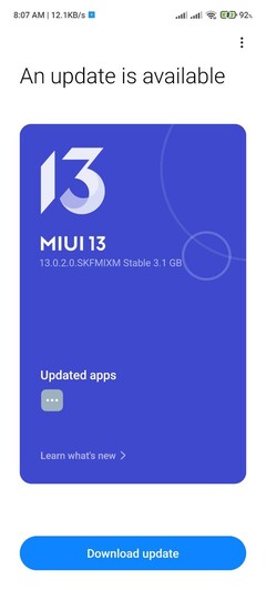 MIUI 13 per il Redmi Note 10 Pro.