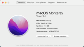 Configurazione di prova di Mac Studio