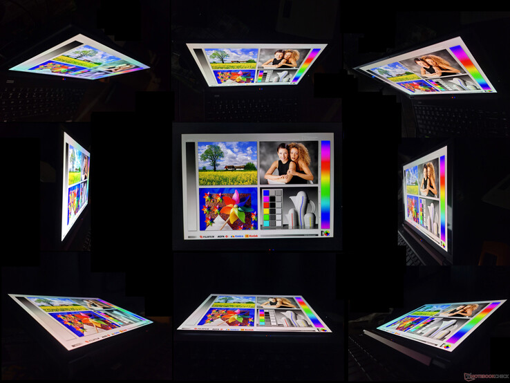 Ampi angoli di visione OLED. L'effetto arcobaleno, tipico degli OLED, si nota se la visione avviene da angolazioni estreme