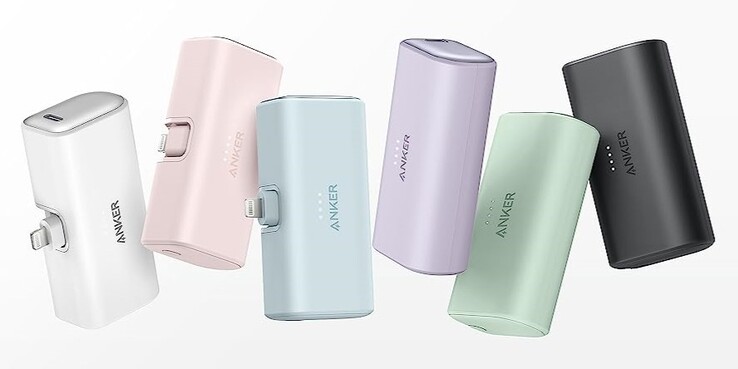 L'Anker 621 Power Bank (connettore integrato Lightning, 12W) è disponibile in vari colori. (Fonte: Anker)