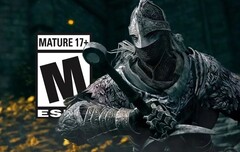 Elden Ring ha ricevuto un rating M per Mature 17+ dall'ESRB. (Fonte immagine: FromSoftware/ESRB - modificato)