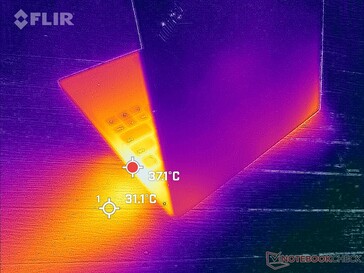 Scarico lungo il bordo destro del sistema