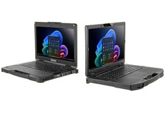 Il modello AMD è dotato di uno schermo da 15,6 pollici, mentre il modello Intel è leggermente più piccolo, con un display da 13,3 pollici. (Fonte immagine: Getac)