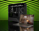 Nvidia ha finalmente mostrato la GPU RTX 5050 per i desktop. Immagine promozionale che mostra un computer portatile e un PC a torre (fonte: Nvidia)
