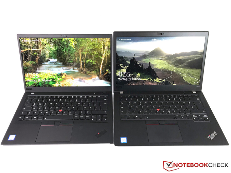 X1 Carbon 2018 HDR (sinistra) vs. T480s (destra)