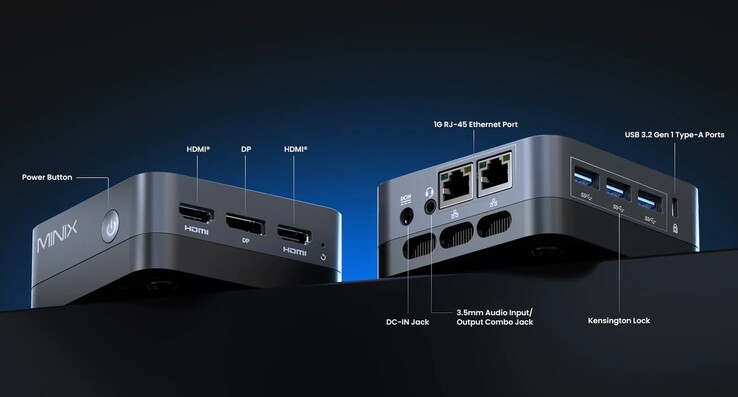 Il mini PC Minix Neo X95 dispone di numerose porte.