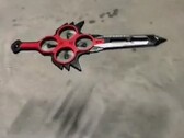 Un'immagine del drone a forma di spada che si libra nell'aria (Fonte: Wooden-Journalist902 via Reddit, screenshot)