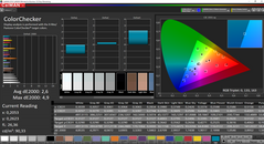 CalMAN ColorChecker prima della calibration