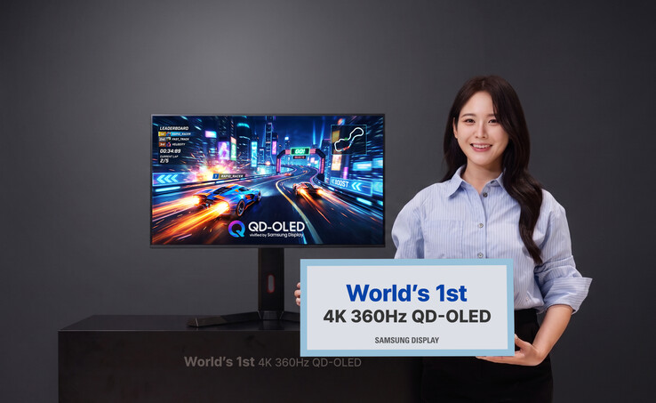 Samsung Display sviluppa il primo QD-OLED 4K 360Hz al mondo per i monitor.