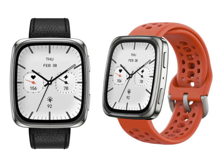 Lo smartwatch Amazfit Active 2 Square è dotato di due cinturini. (Fonte: Amazfit)