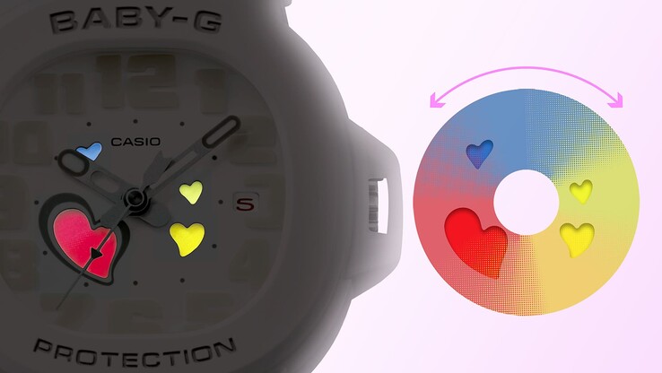 L'orologio Casio G-Shock BGA-10-7A ha un design che cambia colore. (Fonte: Casio)