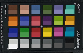 ColorChecker: Il colore target viene visualizzato nella metà inferiore di ogni campo.