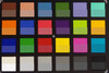 Color reproduction (above: camera color; below: sRGB reference)