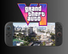 Il logo di GTA 6 sopra lo Switch 2 (Fonte: Rockstar Games, Nintendo of America con modifiche)