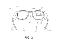 La pubblicazione della domanda di brevetto statunitense mostra un possibile successore dei Google Glass. (Fonte: Brevetto)