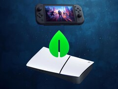 La modalità di risparmio energetico di PS5 viene mostrata con un mockup del palmare PS6 (Fonte: Sony PlayStation con modifiche)