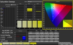 CalMAN: Saturazione (calibrato)