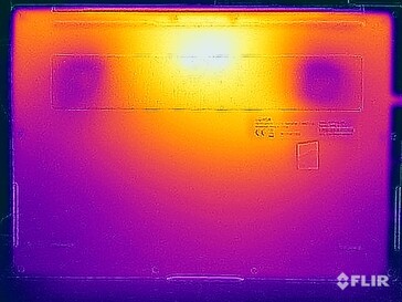 Test di sollecitazione delle temperature di superficie (in basso)