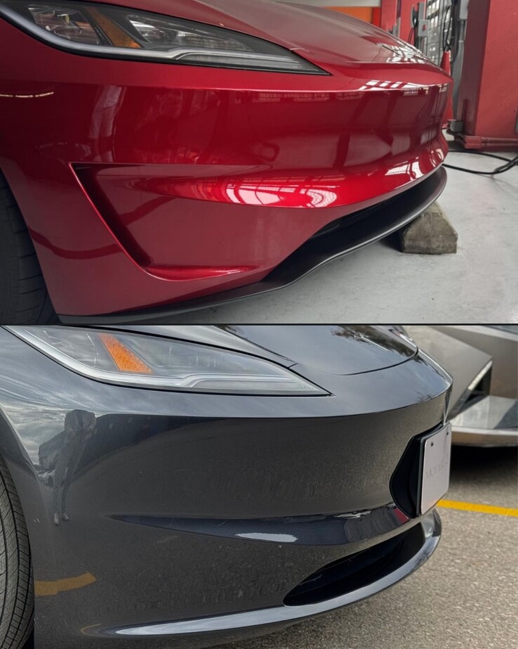 Tesla Model 3 Performance vs. labbro anteriore diviso Highland