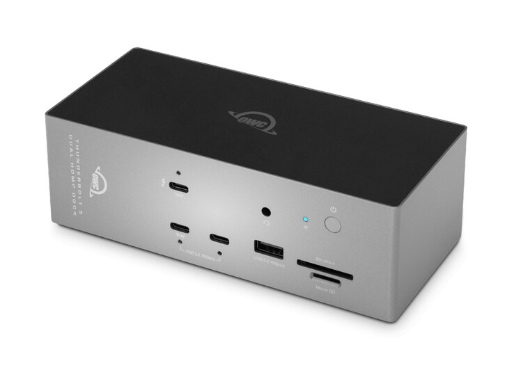 Il dock Thunderbolt 5 presenta un linguaggio di design inconfondibilmente OWC. 